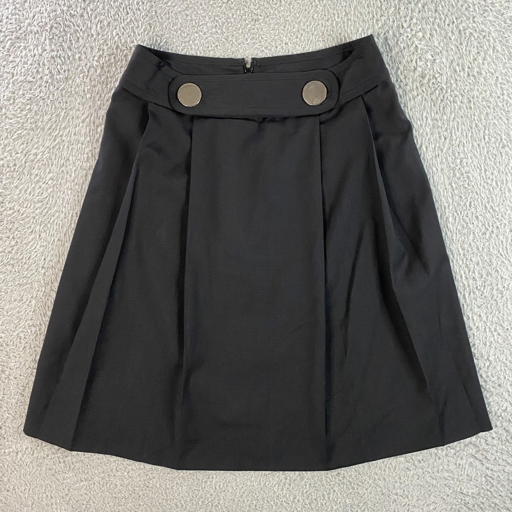 Tory Burch Pleated Skirt Womens 6 Knee Length Dark Academia Goth Preppy‎ Formal
